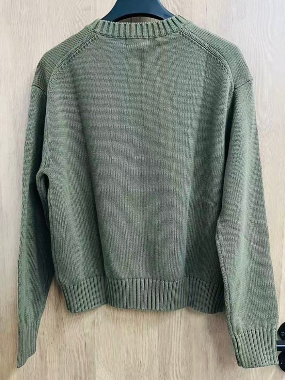 Ralph Lauren Olive Polo Bear Cotton Sweater - Picture 8 of 8